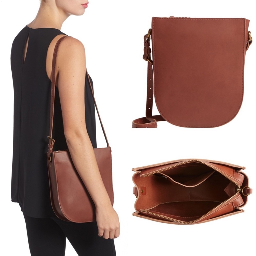 Madewell Leather Crossbody Bag in Brown